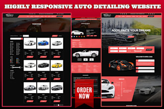 design car detailing website auto detailing website car wash wordpress website