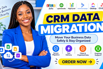 zoho quickbooks gohighlevel activecampaign clickup asana crm data migration