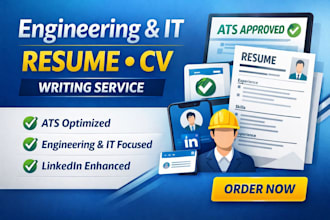 write ats engineering resume tech cv IT resume and cover letter linkedin