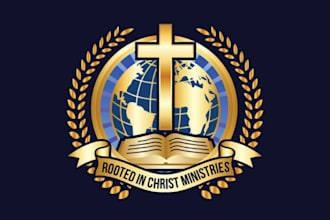 create a professional church crest, bishop seal, or heraldic logo