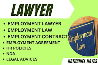be your employment lawyer for legal services, contracts, agreements, policies