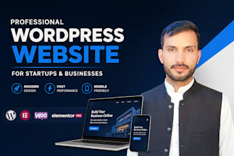 create a custom responsive wordpress business website with elementor