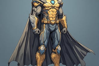 customized you in a superhero character