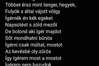 write a personalised poem in hungarian