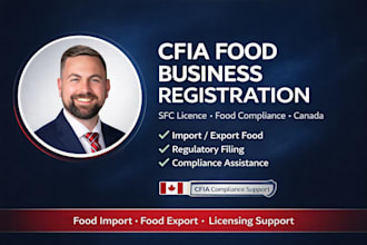 register your food business with cfia and obtain sfc licence canada
