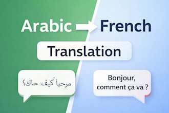 translate arabic to french professionally
