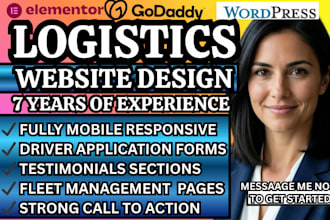 logistics site trucking company freight broker dispatch service transport site