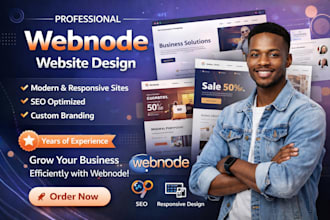redesign design professional and responsive business webnode website