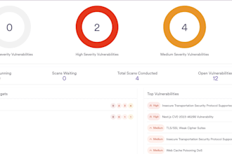 scan your website for security vulnerabilities and provide a report