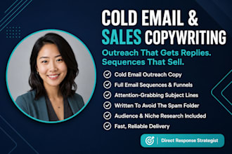 write sales and cold email copywriting for outreach