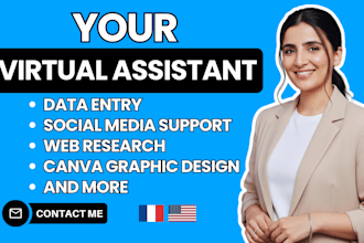 be your virtual assistant in french and english