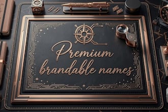 architect a premium name and identity for your visionary startup