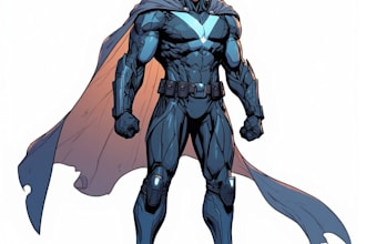 superhero character for comics