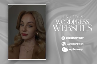 wordpress website for businesses with elegant design and SEO