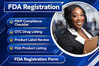 do fda registration, fda compliance,fsvp US agent, fda label review, otc listing
