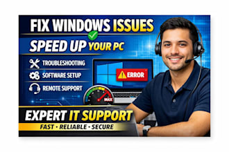 fix windows issues, optimize your PC, and provide remote tech support