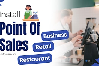 install pos software for business, retail and restaurant