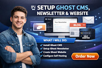 setup ghost cms ghost newsletter ghost website ghost self hosted blog website
