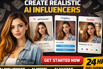 create realistic ai influencer ai model ai avatar for instagram and social media