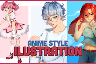 draw a comission anime art for you starting at 15 dollar