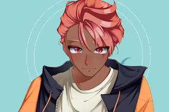 draw your character in my anime artstyle