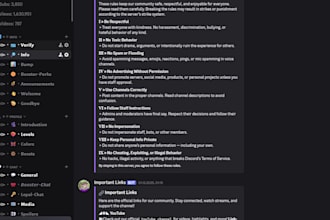 create a fully organized discord server for communities