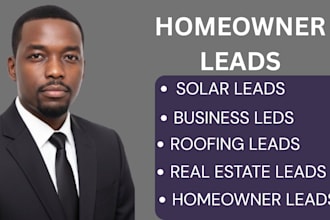 generate targeted solar leads roofing homeowner sales leads for real estate