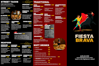 design modern restaurant and cafe menu design