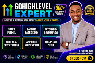 gohighlevel sales funnel gohighlevel workflow automation ghl landing page expert