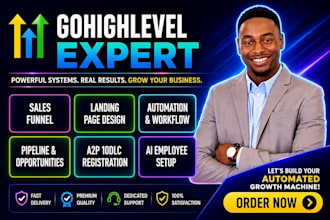 gohighlevel sales funnel gohighlevel workflow automation ghl landing page expert