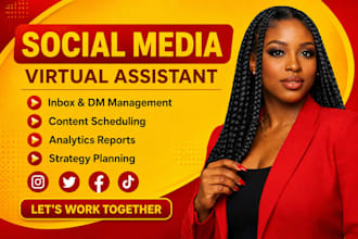 executive virtual assistant social media manager data entry admin insta reels