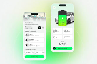 develop ev charging station app, ev charging app, ev rental app, e scooter app