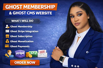 setup ghost membership ghost paid subscription ghost cms website ghost stripe