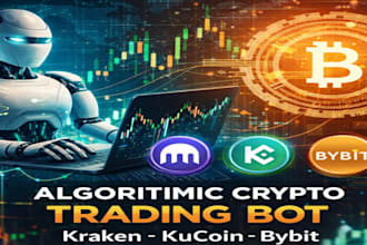 develop algorithmic crypto trading bot for kraken, kucoin, bybit