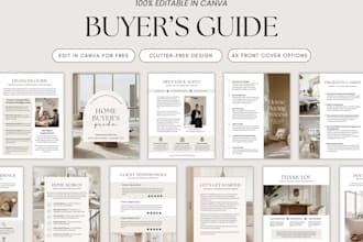 design a professional home buyer guide ebook or real estate leadmagnet
