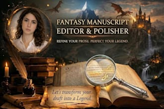 professionally edit, proofread, and polish your fantasy manuscript