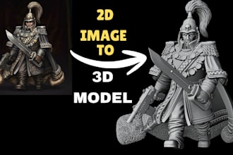 convert warhammer 2d image character oc  into 3d printable file for printing