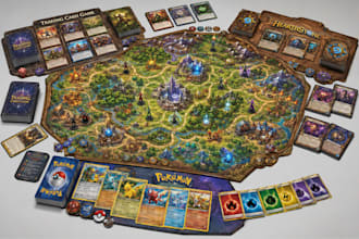 card game art tarot card game art board game art playing card game design