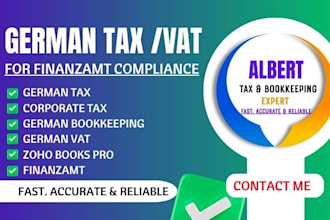 do german tax, vat, corporate tax and bookkeeping