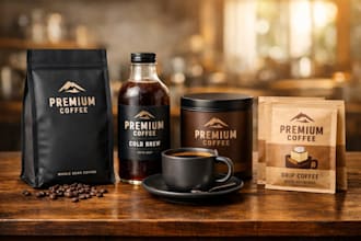create luxury product mockups and product listing visuals