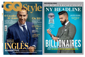 design professional magazine cover
