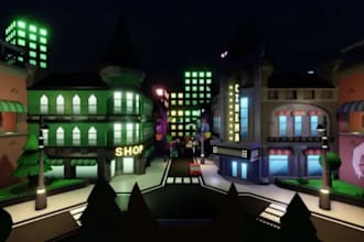 create roblox map for your game and obby or lobby  level game