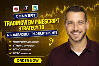 convert tradingview pine script strategy to ninjatrader, ctrader, mt4 and mt5