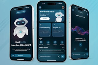 build ai smart assistant app, ai assistant app, ai chatbot app, like chatgpt app