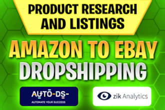 be your ebay dropshipping expert on profit share base USA UK
