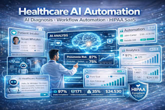 build healthcare ai saas, chatbot, automation, analytics, and hipaa workflows