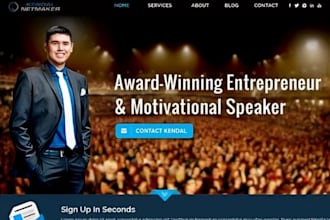 build wix motivational speaker website keynote speaker public speaking website