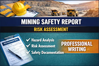 write professional mining safety and risk assessment report