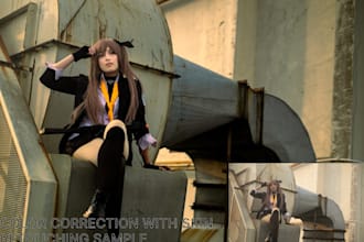 edit and retouching your portrait cosplay photos