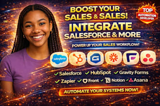 salesforce sales cloud integrate hubspot gravity forms zapier front notion asana